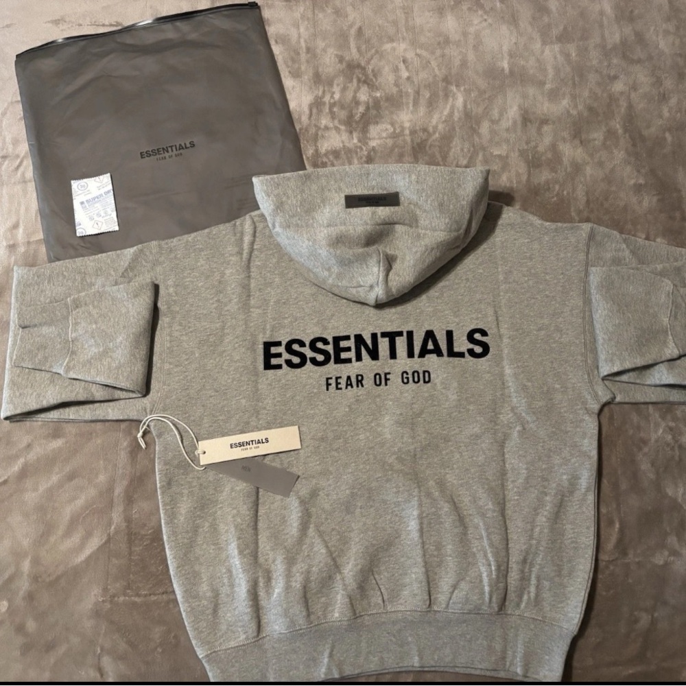 NEW Fear of God Essentials Dark Oatmeal Hoodie 100% Authentic